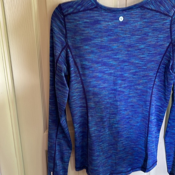 Velocity Womans Top  Blue  Stripe Size M - Picture 5 of 6